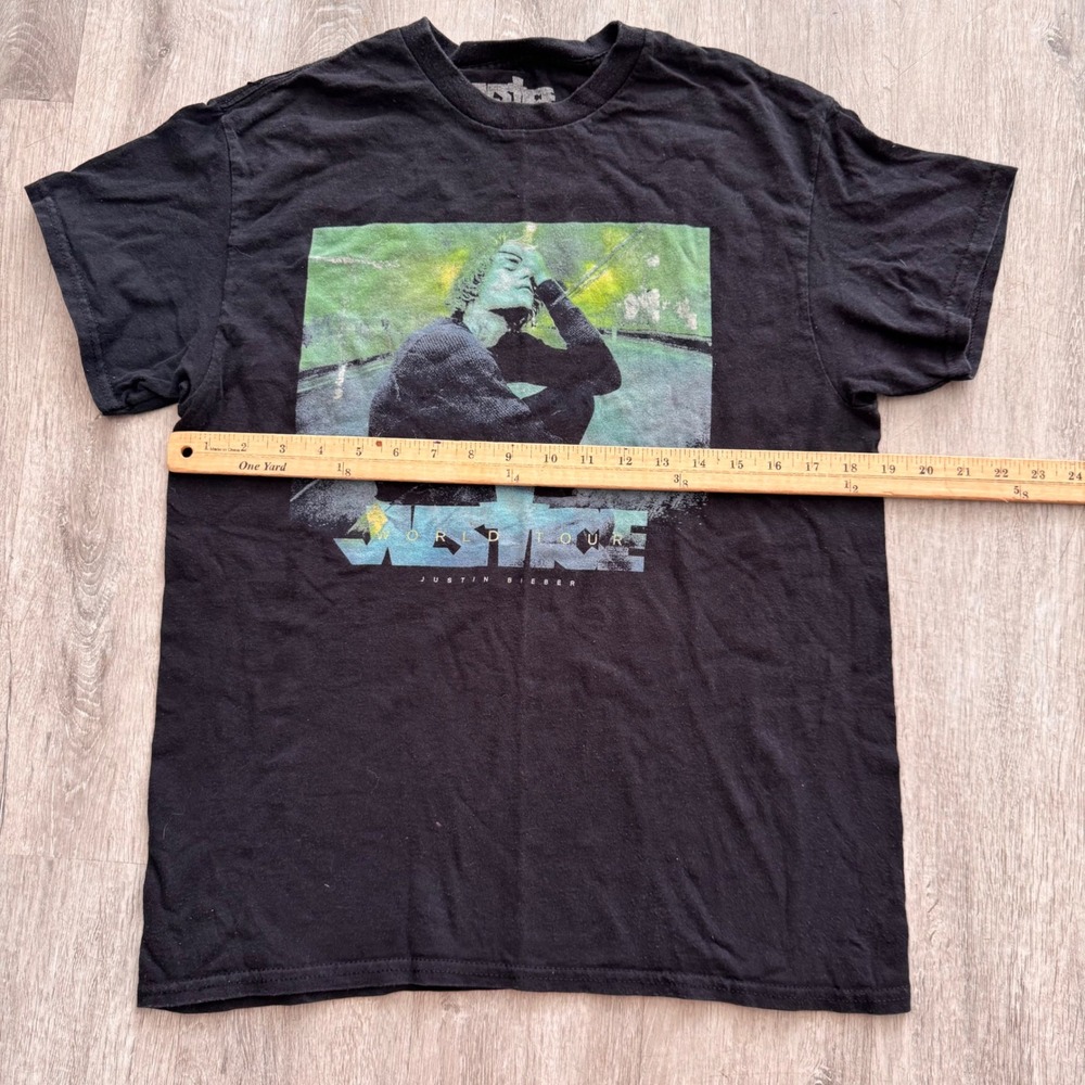 Justin Bieber Justice World Tour 2022 Concert Graphic T-Shirt Black Medium - Picture 4 of 7